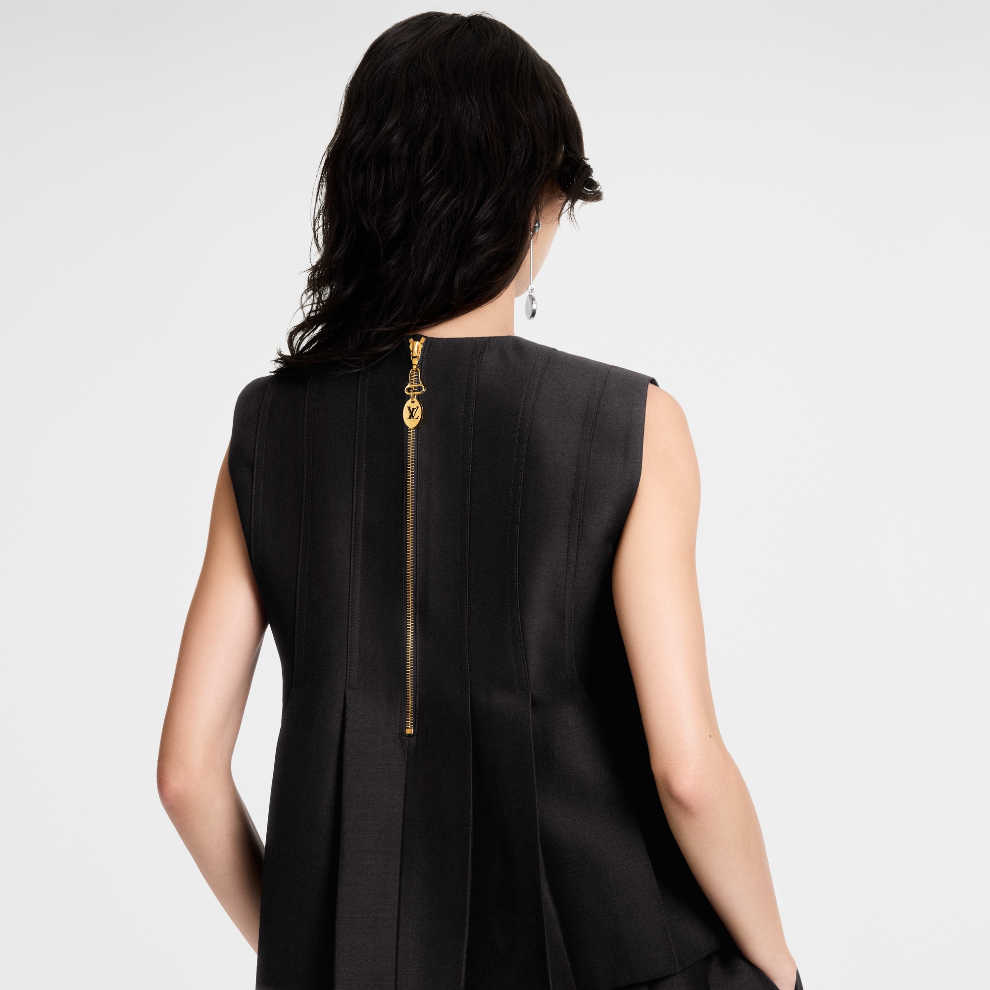 Button Front Pleated Top - Discontinued Product | LOUIS VUITTON